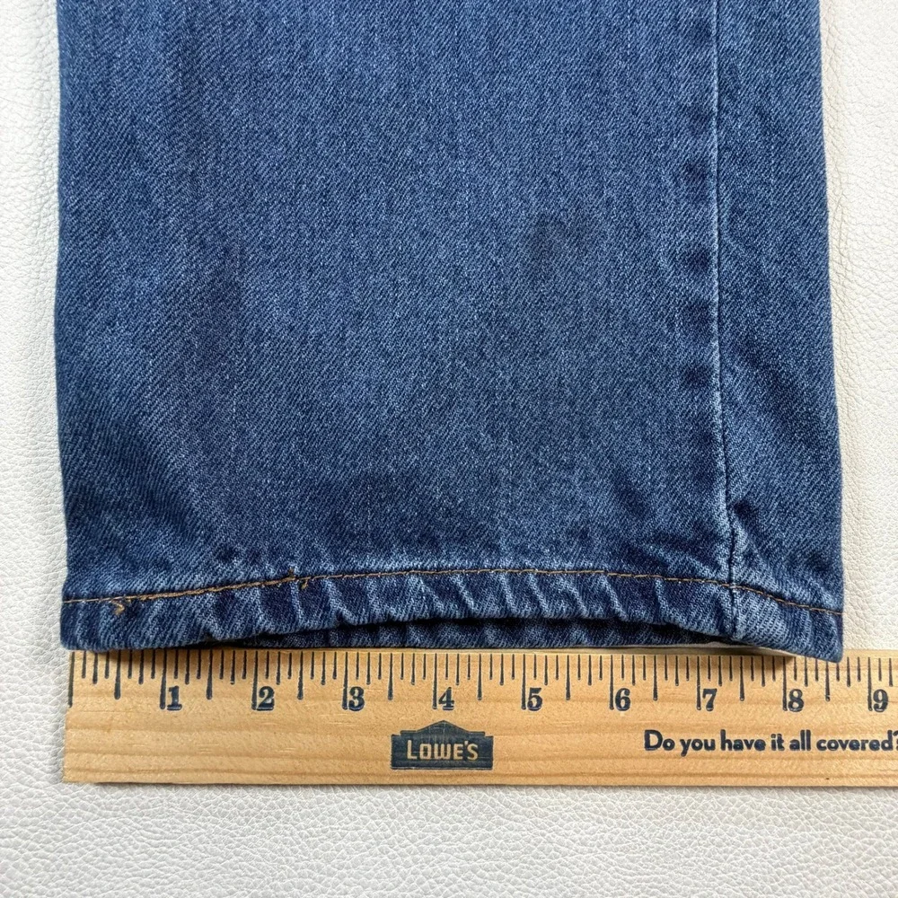 Y2K Levis‎ 505 Straight Fit Mens 32x30 Blue Denim Jeans Medium Wash Zip Fly